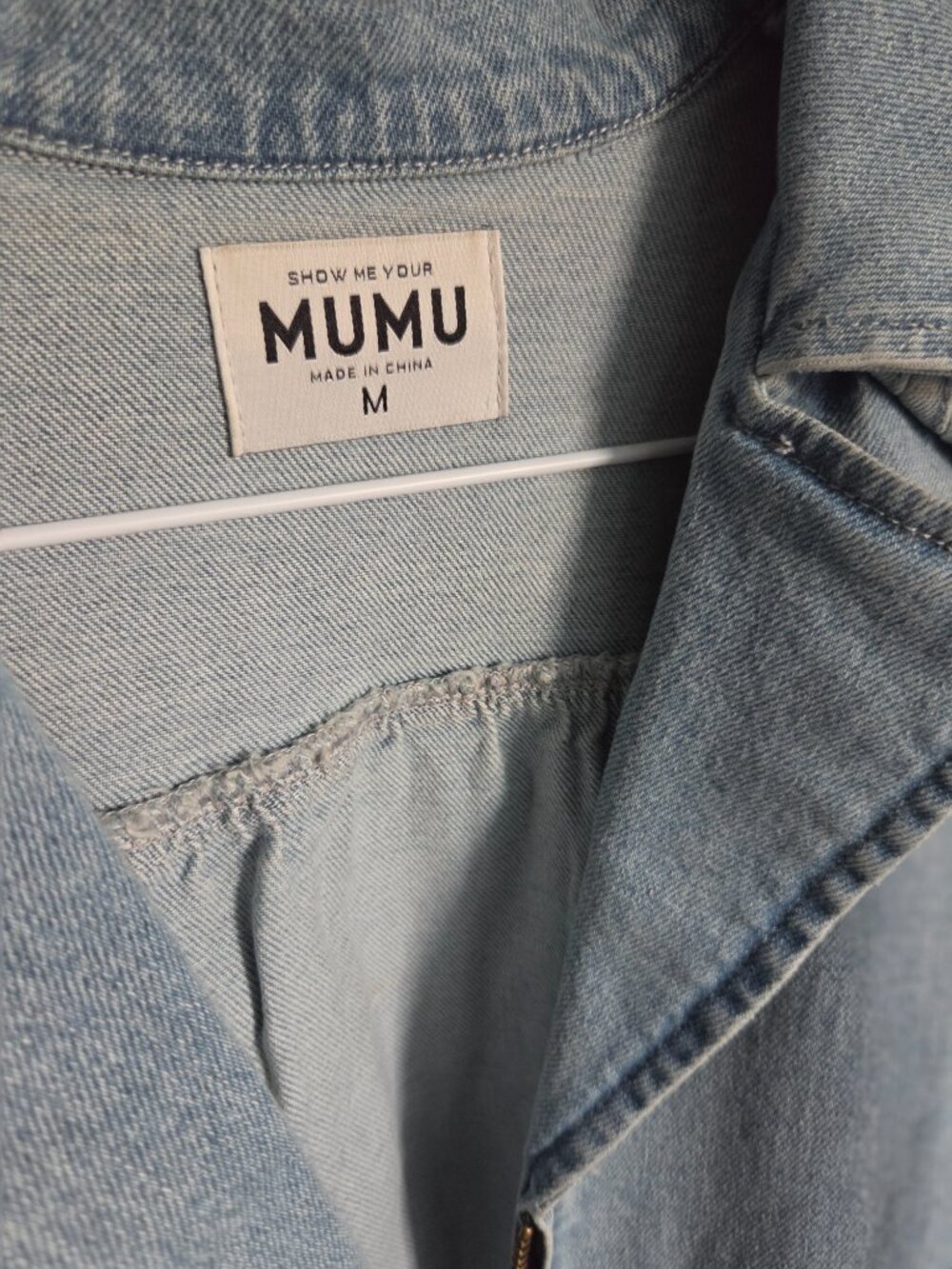 MUMU denim romper - Picture 3 of 3